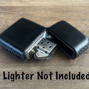 Genuine Leather Case for Zippo Lighter Standard Size (Made in USA 🇺🇸)